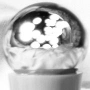 All the pretty reflections in the ball-bearing.